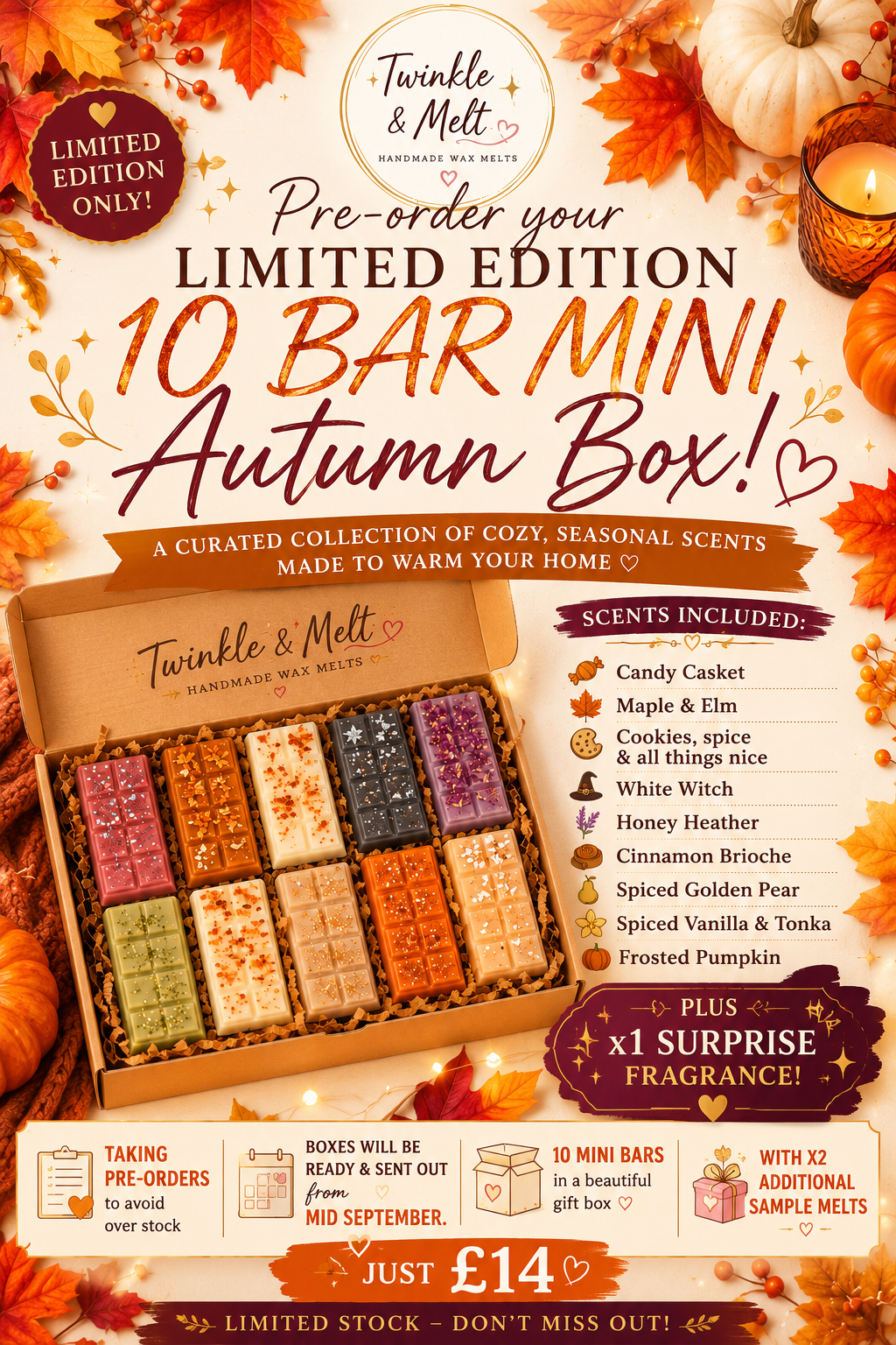 Limited Edition 10 Bar Mini Autumn Box